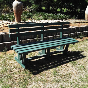 School Bench With Back